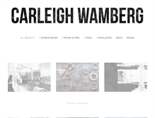 Tablet Screenshot of carleighwamberg.com
